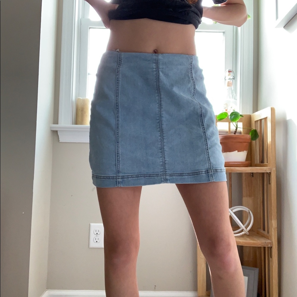 Vintage style jean skirt